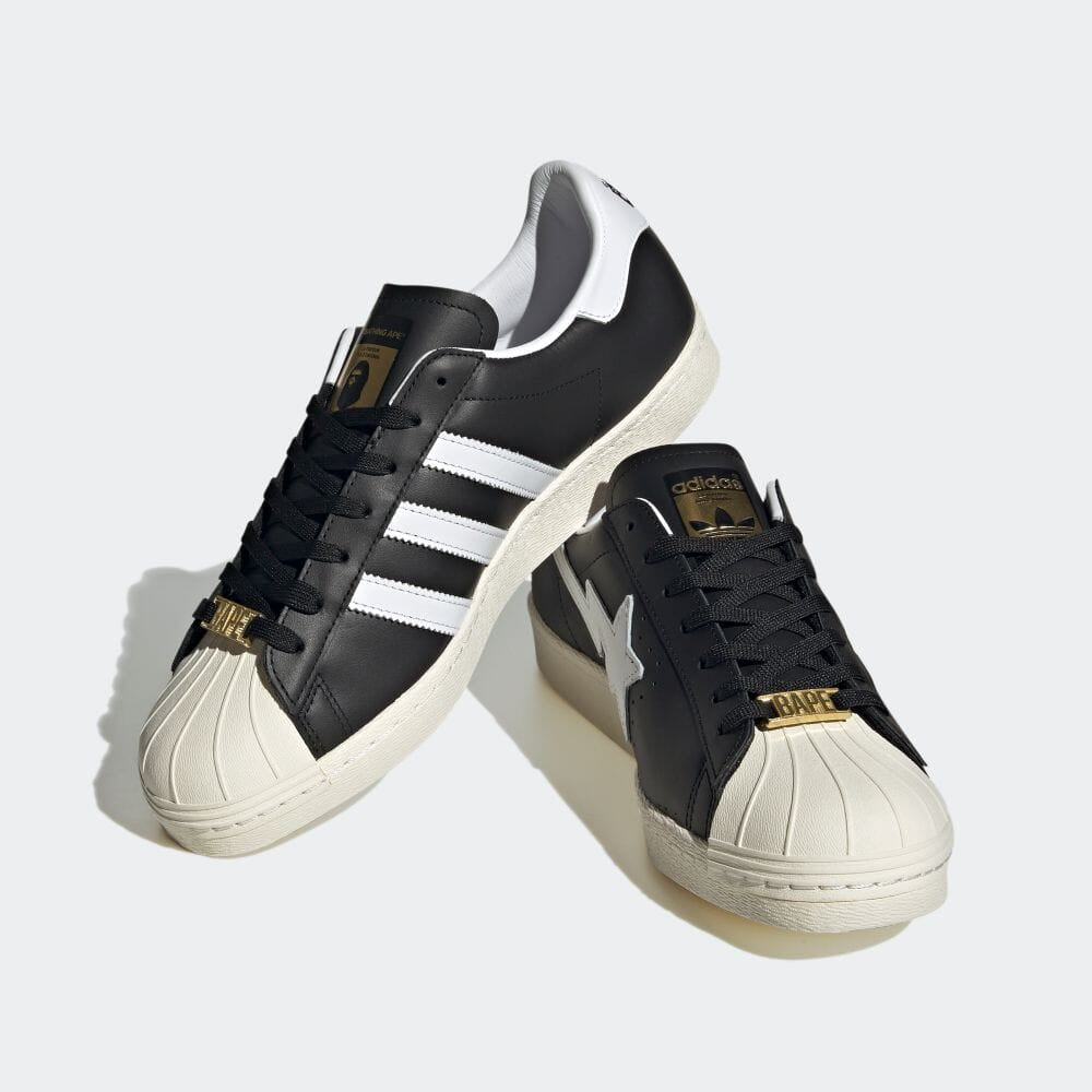 A BATHING APE continues its collaboration with ADIDAS ORIGINALS with the SUPERSTAR 80S