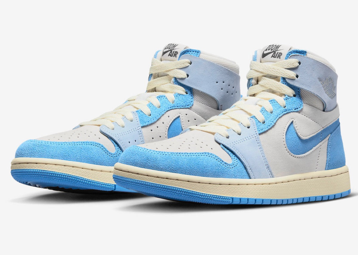 “UNIVERSITY BLUE” will appear on the AIR JORDAN 1 HIGH ZOOM CMFT 2 version