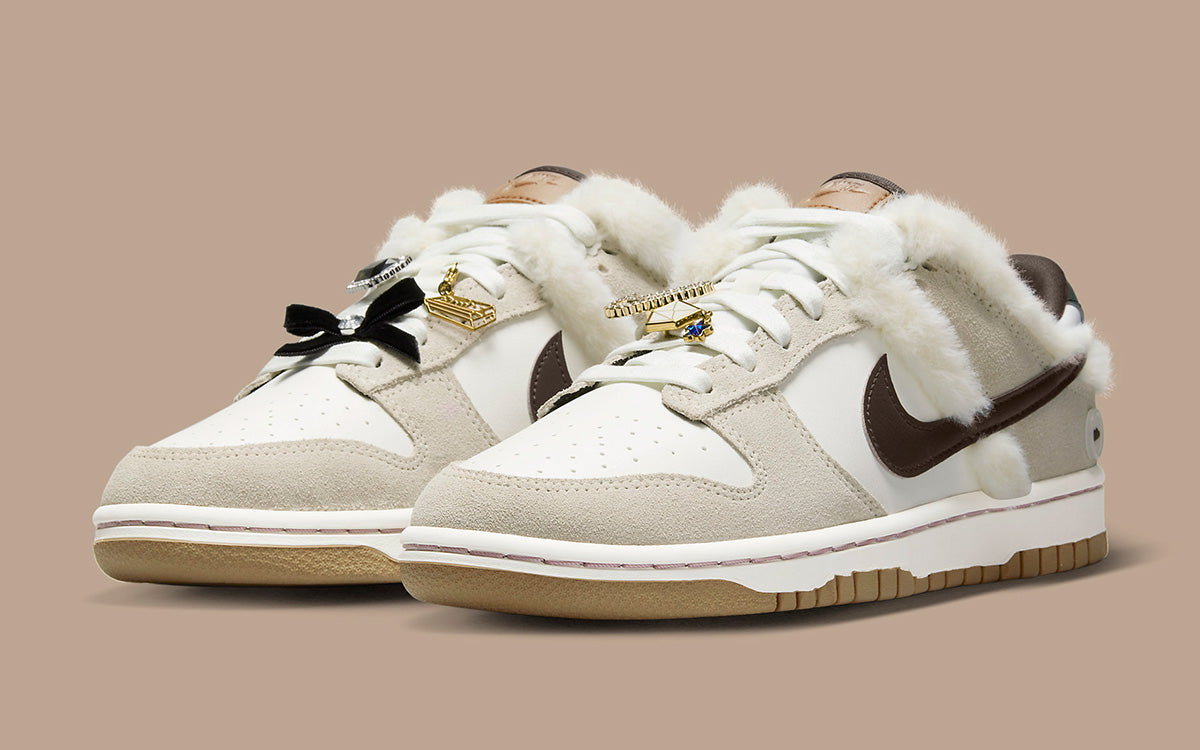 Latest images of the NIKE DUNK LOW “FUR &amp; BLING”