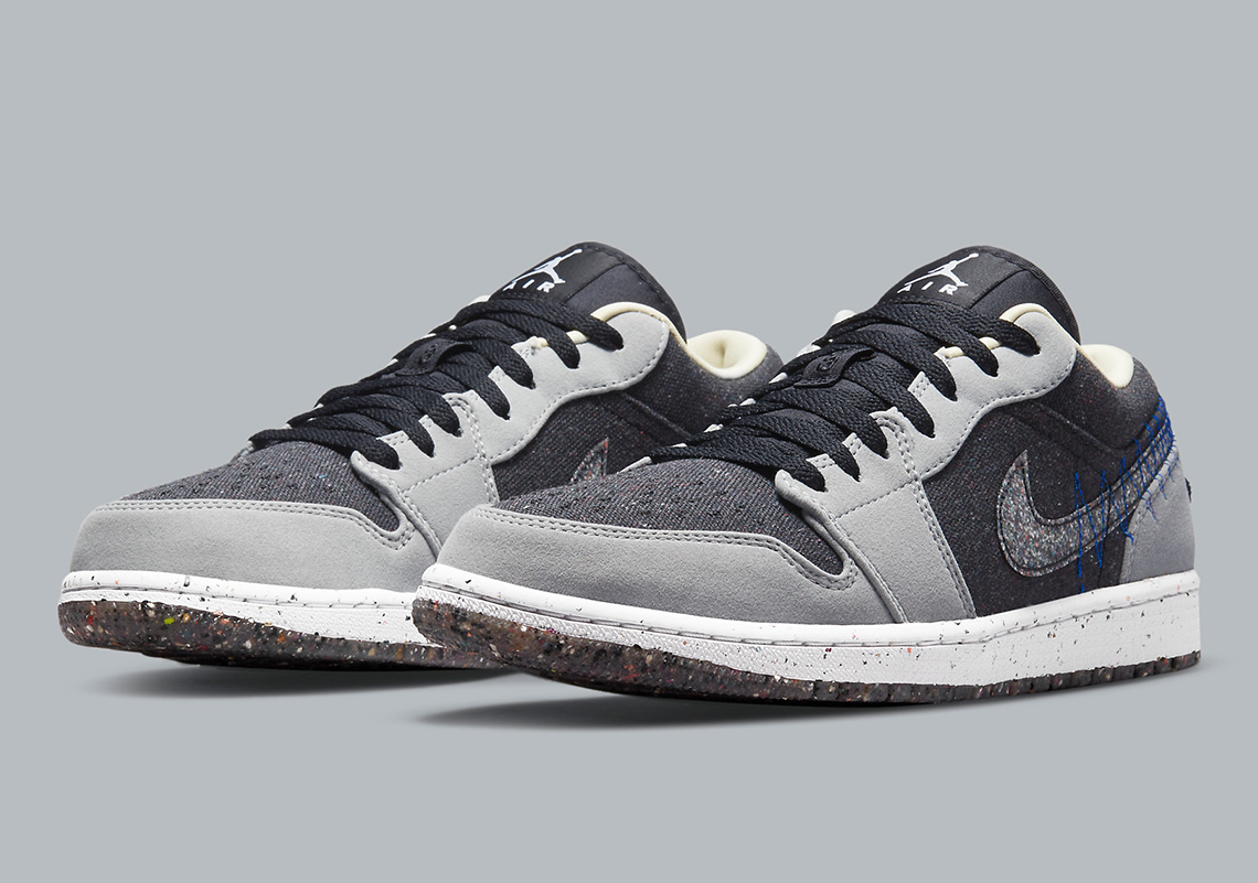 The Air Jordan 1 Low is returning with a design made from recycled materials.