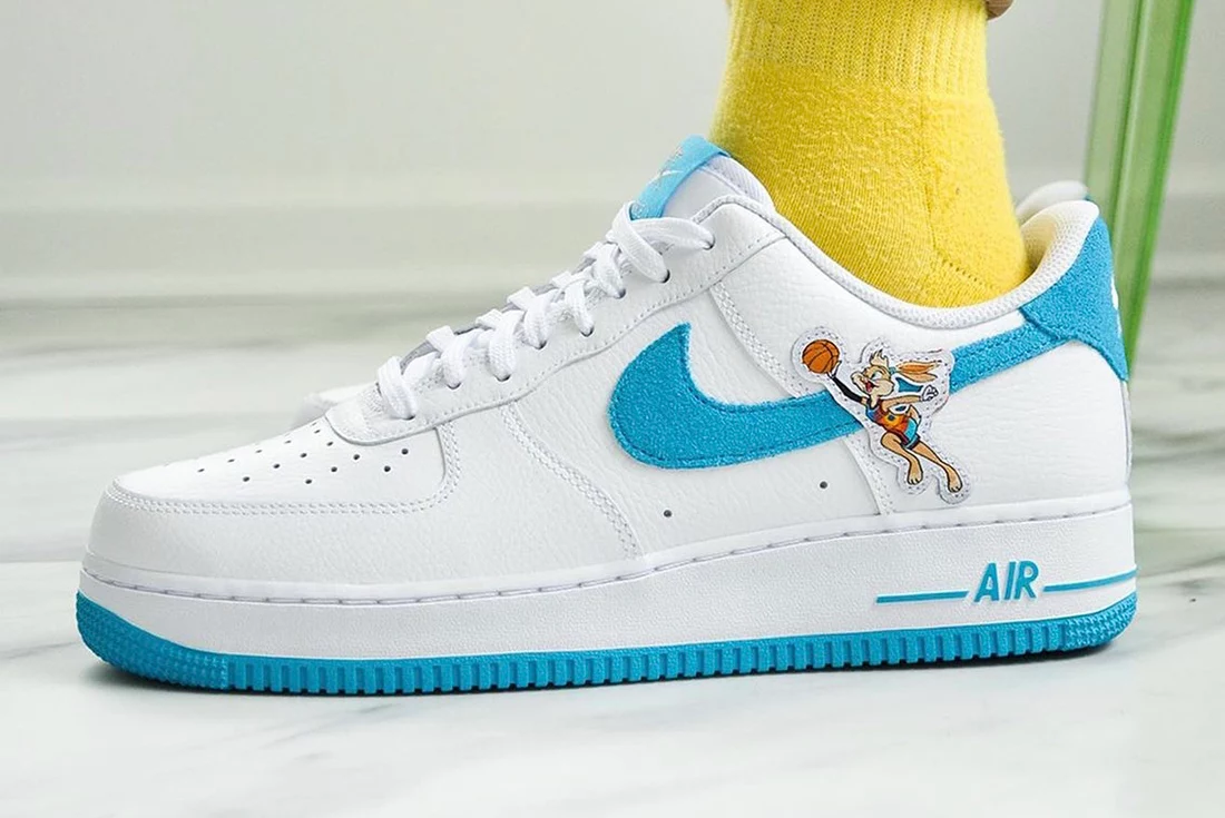 Details on the upcoming Space Jam x Nike Air Force 1 'Hare'