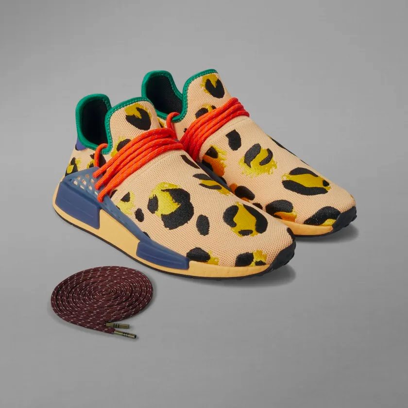 PPHARRELL WILLIAMS tái hợp ADIDAS ORIGINALS HU NMD với phối màu "ANIMAL PRINT AMBER"