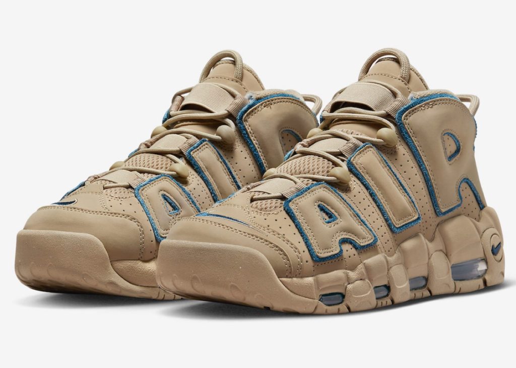 Latest images of the NIKE AIR MORE UPTEMPO '96 “LIMESTONE / VALERIAN BLUE”