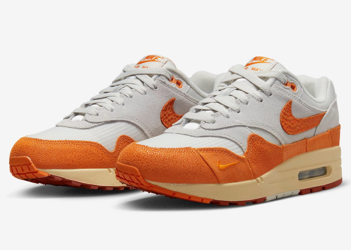 NIKE AIR MAX 1 “MAGMA ORANGE” appears with a similar look to the AM1 Patta Monarch