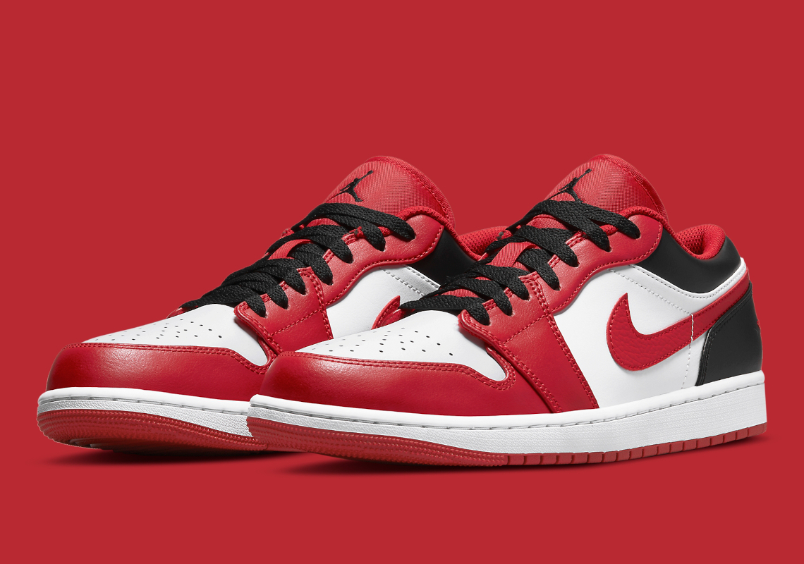 Official Photos of the Air Jordan 1 Low “Reverse Black Toe”