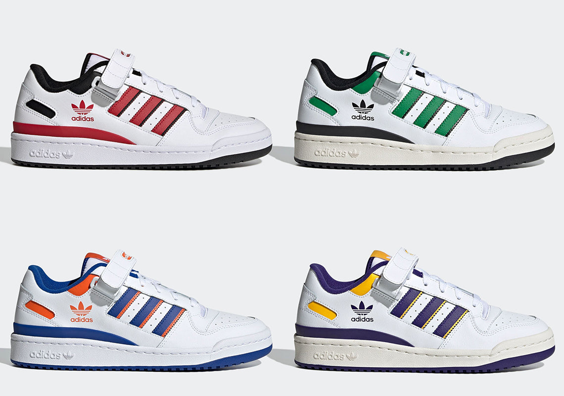 Adidas Celebrates Four Basketball Teams With Adidas Forum Low "NBA Pack"