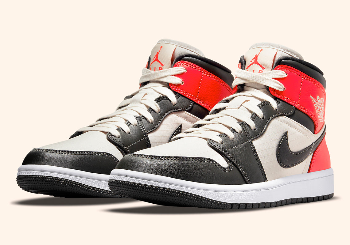 Nylon Mesh Appears on the Air Jordan 1 Mid SE "Light Orewood Brown"
