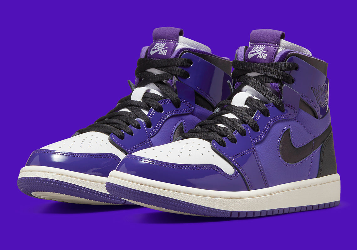 Hình ảnh chính thức của Air Jordan 1 Zoom CMFT "Purple Patent"