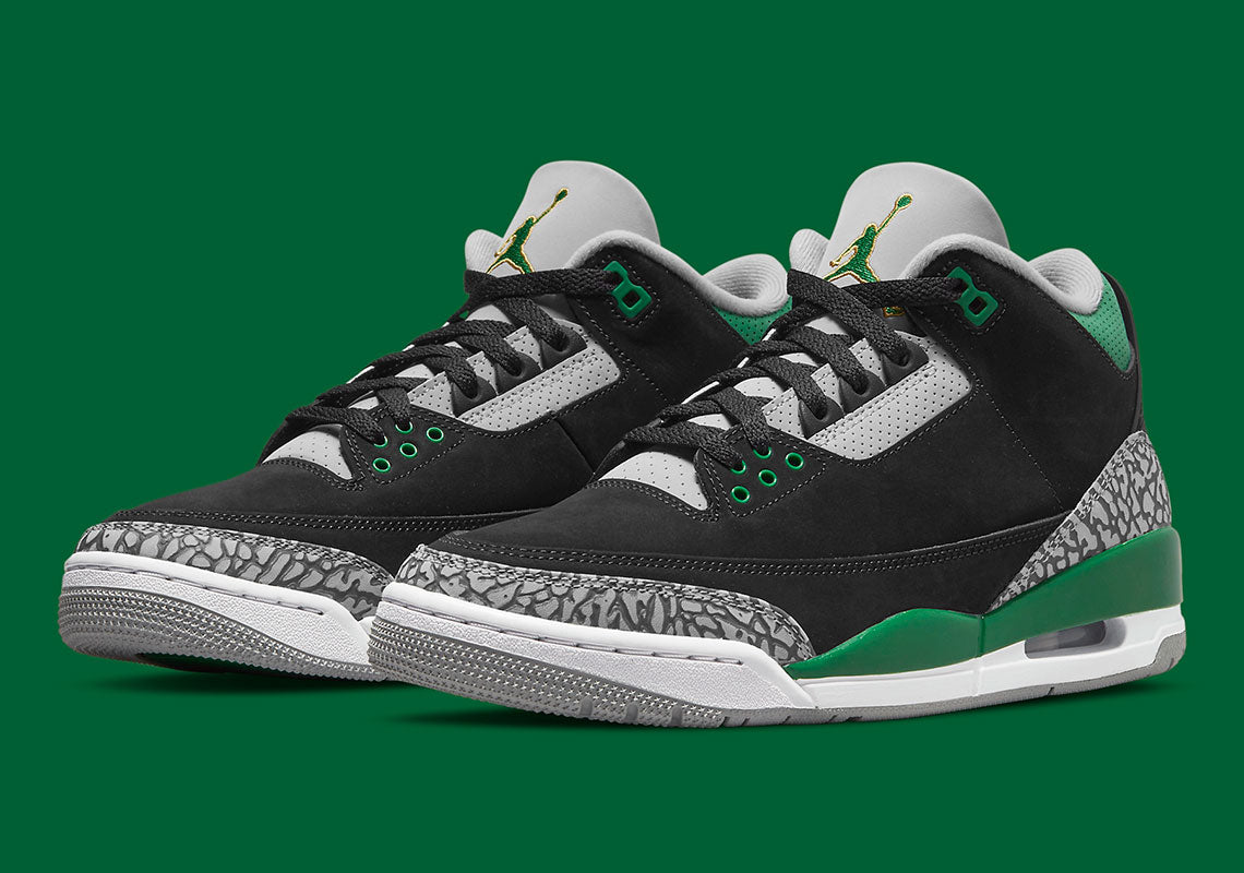 Air Jordan 3 "Pine Green" sẽ phát hành với đầy đủ các kích cỡ dành cho gia đình