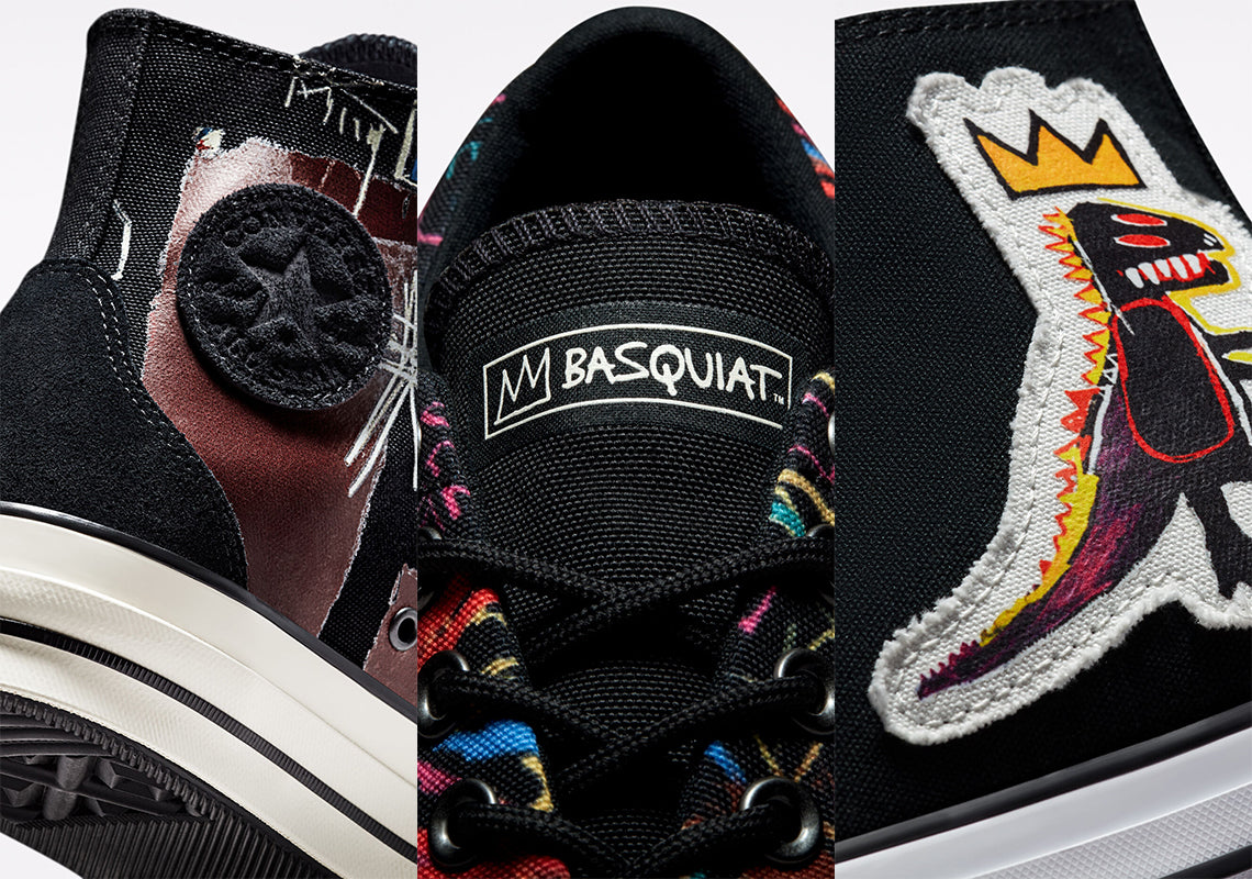 Converse mang nghệ thuật của Basquiat lên Skidgrip và Chuck Taylor