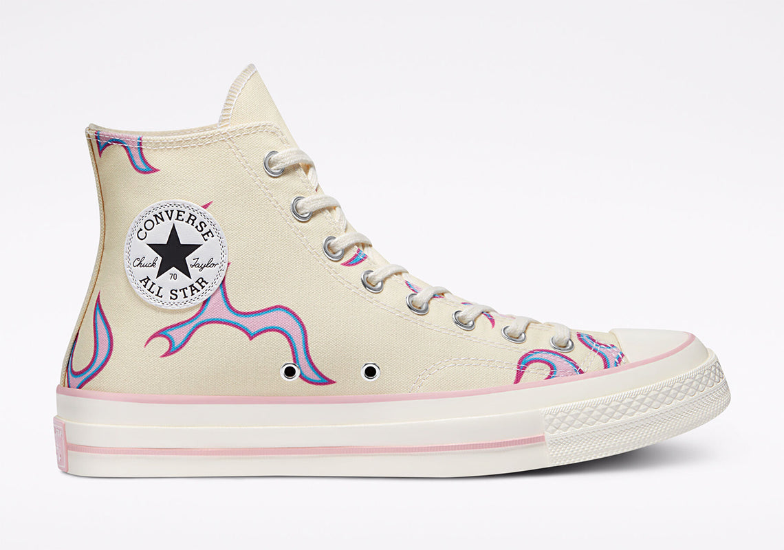 GOLF Le FLEUR reunites with Converse for the Chuck 70 "Yellow Flame" release.