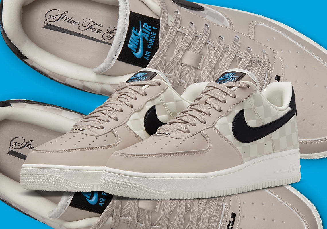 LeBron x Nike Air Force 1 with the message "Strive for Greatness"