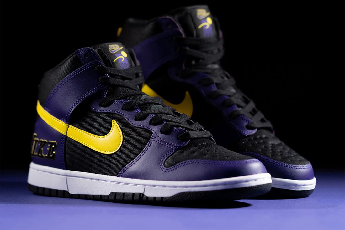 Release Info: The Nike Dunk High EMB 'Lakers' Officially Has a Release Date!