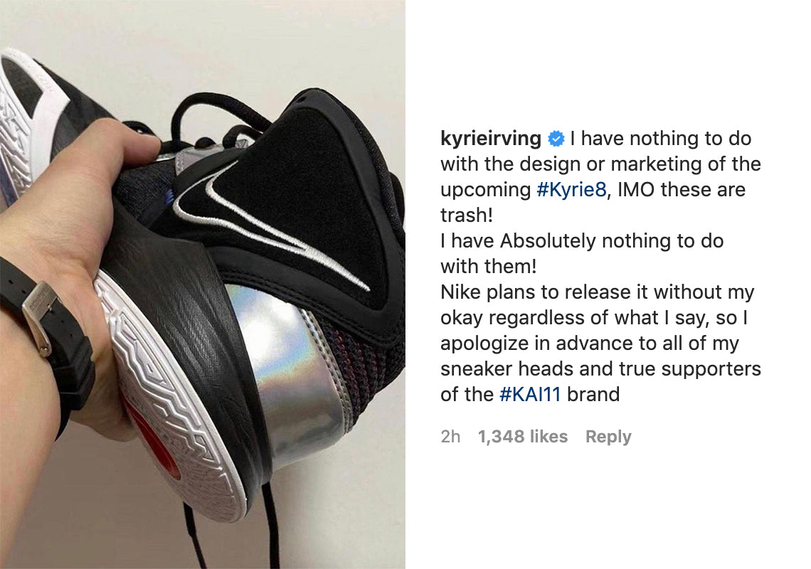 Kyrie Irving gọi Nike Kyrie 8 là "Rác", tuyên bố không tham gia vào thiết kế / quảng bá.