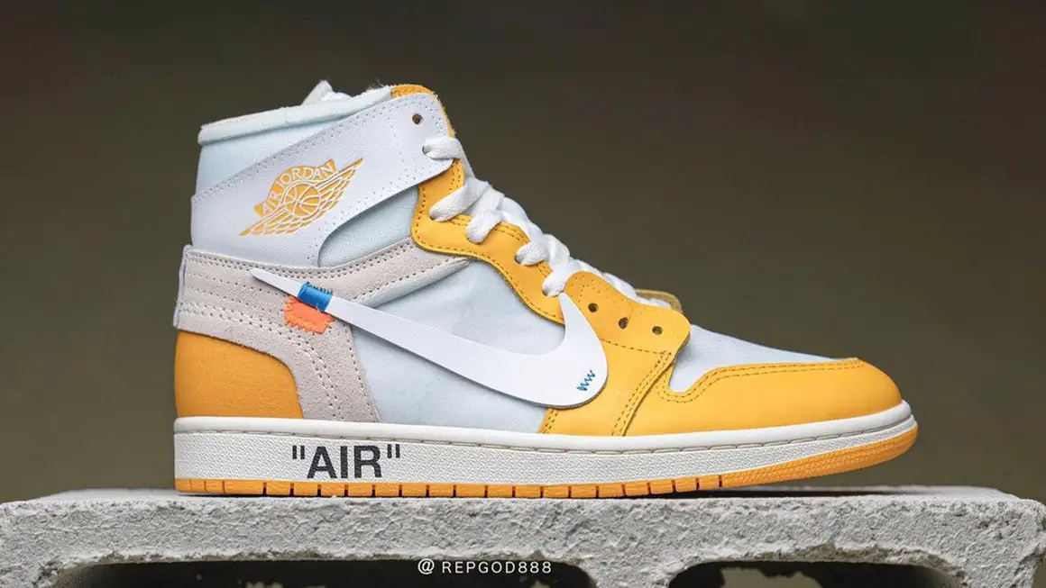 Cận cảnh Off-White x Air Jordan 1 "Canary Yellow" - siêu phẩm của năm 2021