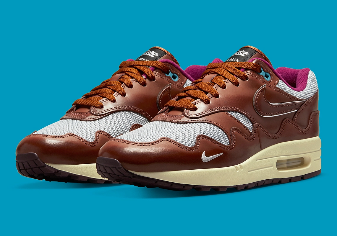 Hình ảnh chính thức cho phối màu Patta x Nike Air Max 1 "Brown"