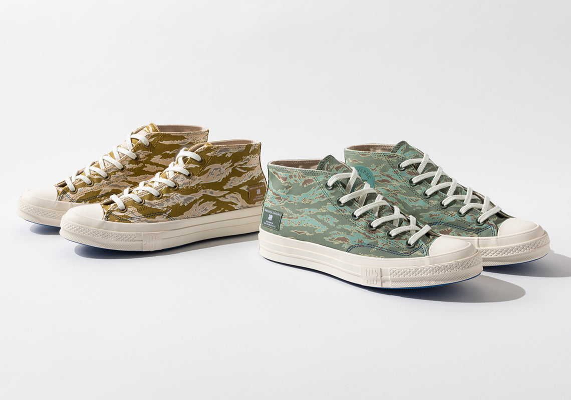 UNDEFEATED Brings Back Their Signature "Tiger Camo" Pattern on the Converse Chuck 70 Mids