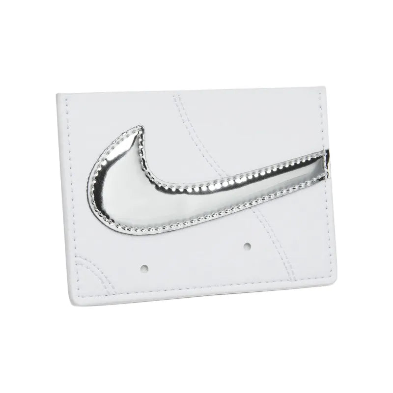 Nike Icon Air Force 1 Card Wallet - White & Metallic Silver