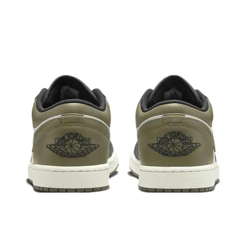 Jordan 1 Low - Black Toe Medium Olive