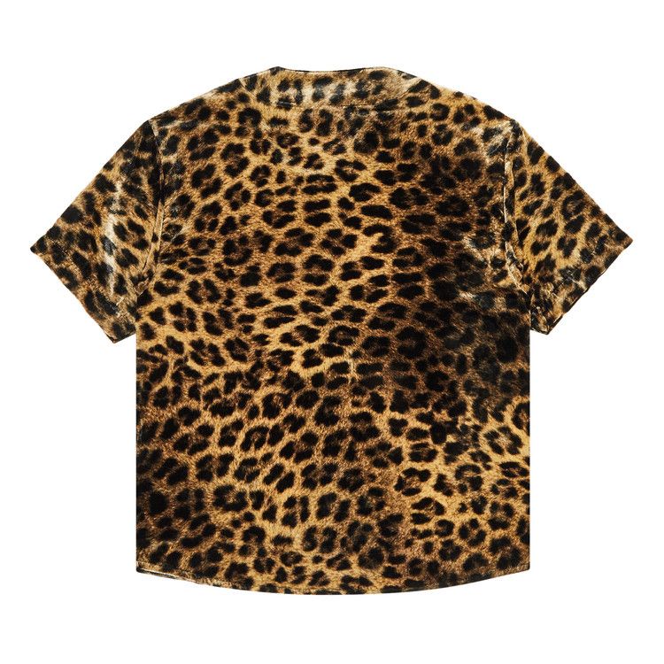 Supreme Velvet Baseball Jersey - Leopard