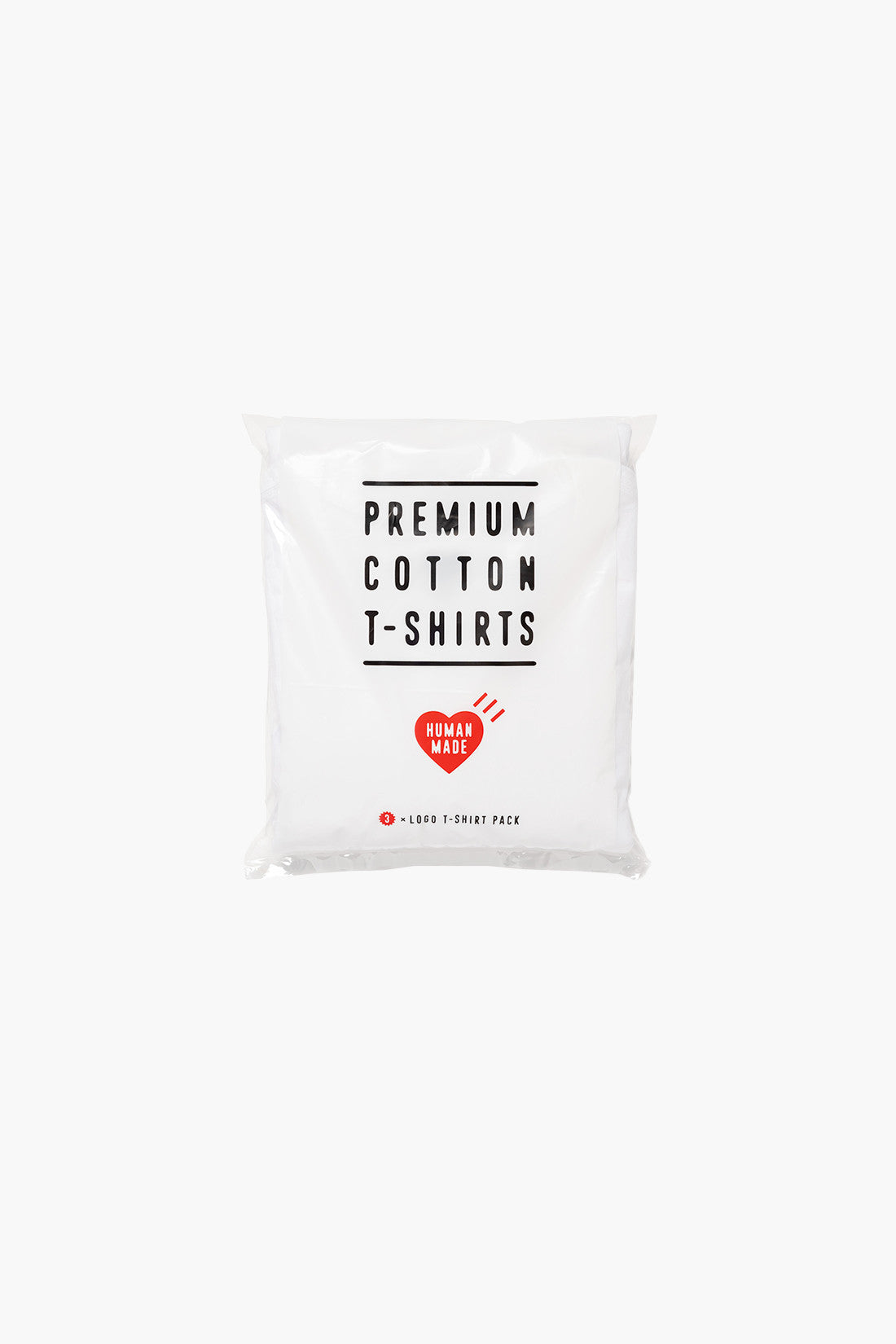 HUMAN MADE 3-PACK T-SHIRT SET WHITE