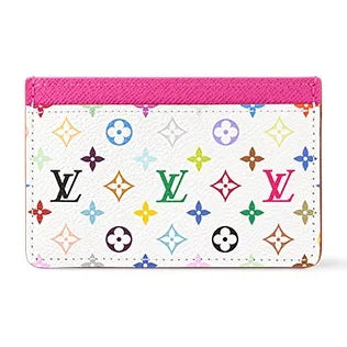 Louis Vuitton x Takashi Murakami Card Holder - White Multicolored