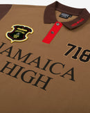 Denim Tears x Stussy Spades Team Polo - Brown