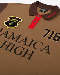 Denim Tears x Stussy Spades Team Polo - Brown