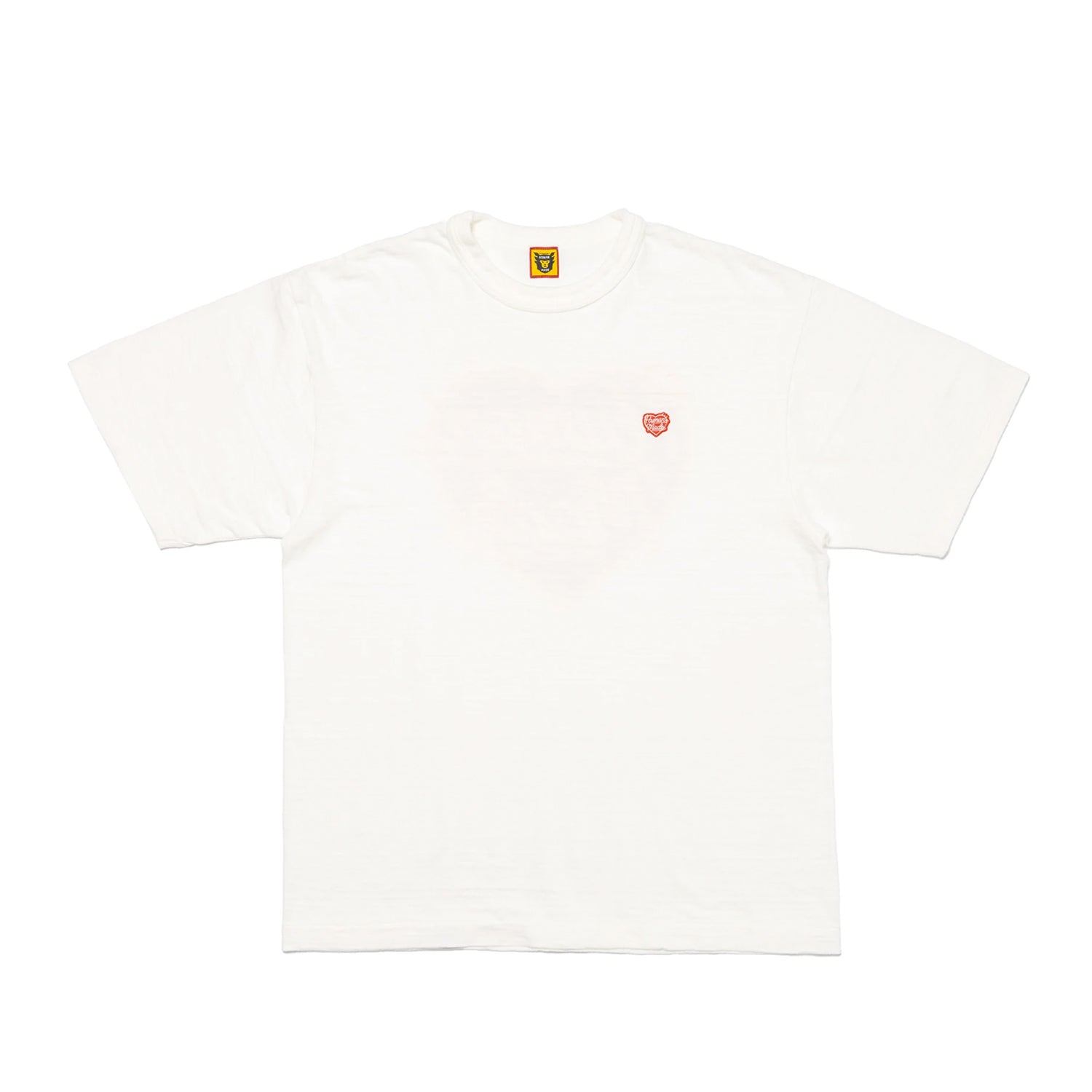 HUMAN MADE HEART BADGE KNITTED T-SHIRT WHITE