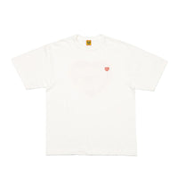 HUMAN MADE HEART BADGE KNITTED T-SHIRT WHITE