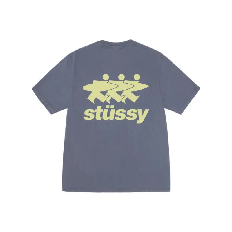 Stussy Surfwalk Pigment Dyed Tee - Indigo