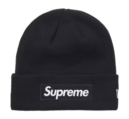 Supreme New Era Box Logo Beanie (FW21) - Black
