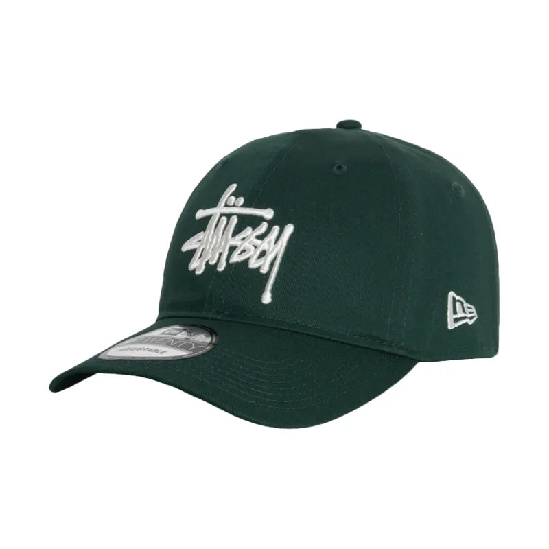 Stussy New Era 9Twenty Basic Strapback - Dark Green