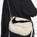 Nike Sportswear Futura 365 Faux Fur Crossbody Bag (1L) - Guava Ice/Guava Ice/Black