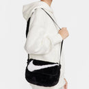 Nike Sportswear Futura 365 Faux Fur Crossbody Bag (1L) - Black/Black/White