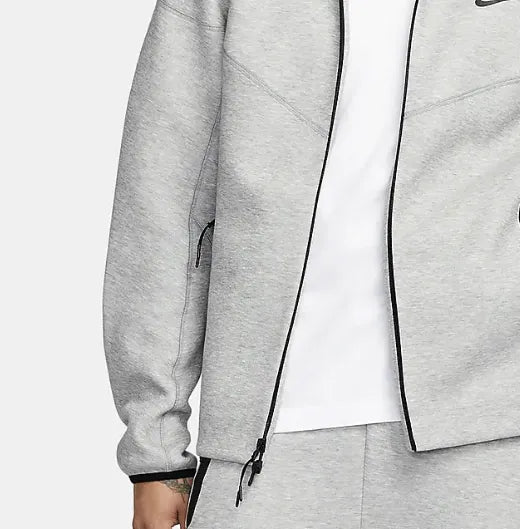 Nike Sportswear Tech Fleece Windrunner Full-Zip Hoodie - Dark Grey Heather/Black