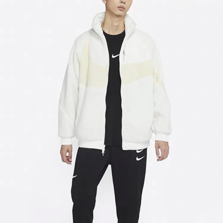 Nike Swoosh 2-way fleece jacket 'White'