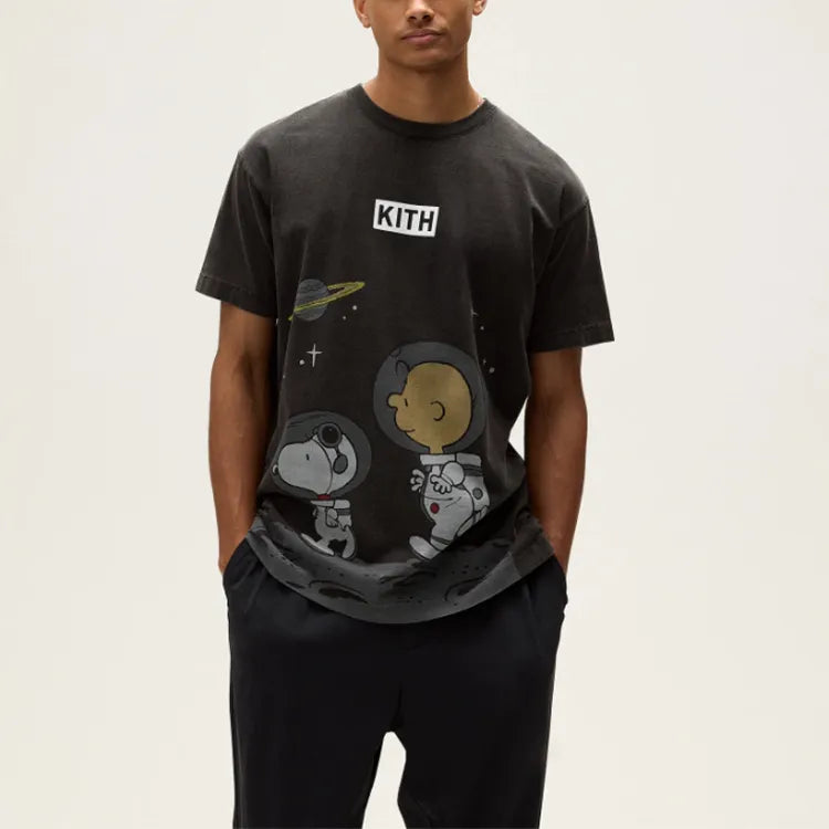 Kith x Peanuts Space Vintage Tee - Black