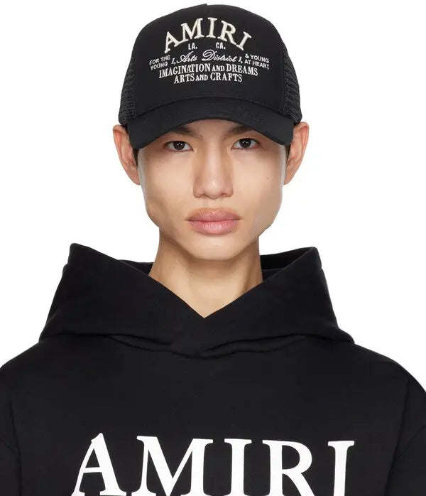 AMIRI Varsity Trucker Hat - Black
