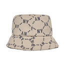 MLB Monogram Bucket Hat New York Yankees - beige