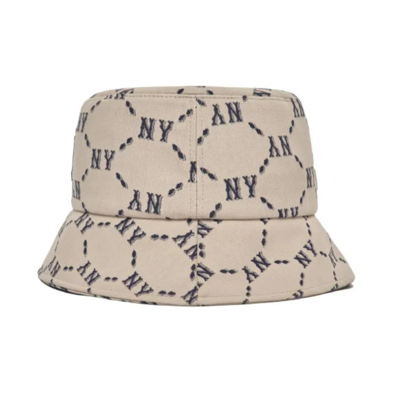 MLB Monogram Bucket Hat New York Yankees - beige