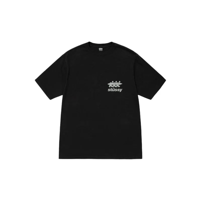 Stussy Surfwalk Pigment Dyed Tee - Black