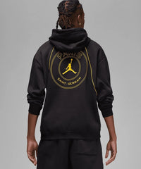 Jordan x Paris Saint-Germain Logo Fleece Pullover Hoodie