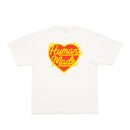 HUMAN MADE HEART BADGE KNITTED T-SHIRT WHITE