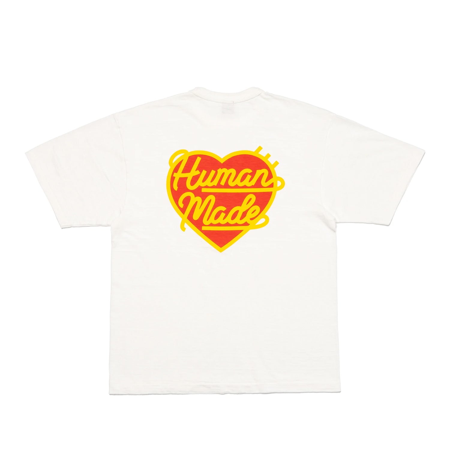 HUMAN MADE HEART BADGE KNITTED T-SHIRT WHITE