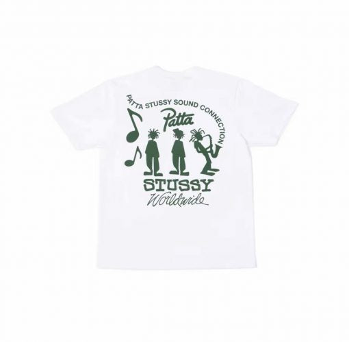 Stussy x Patta Sound Connection Tee - White