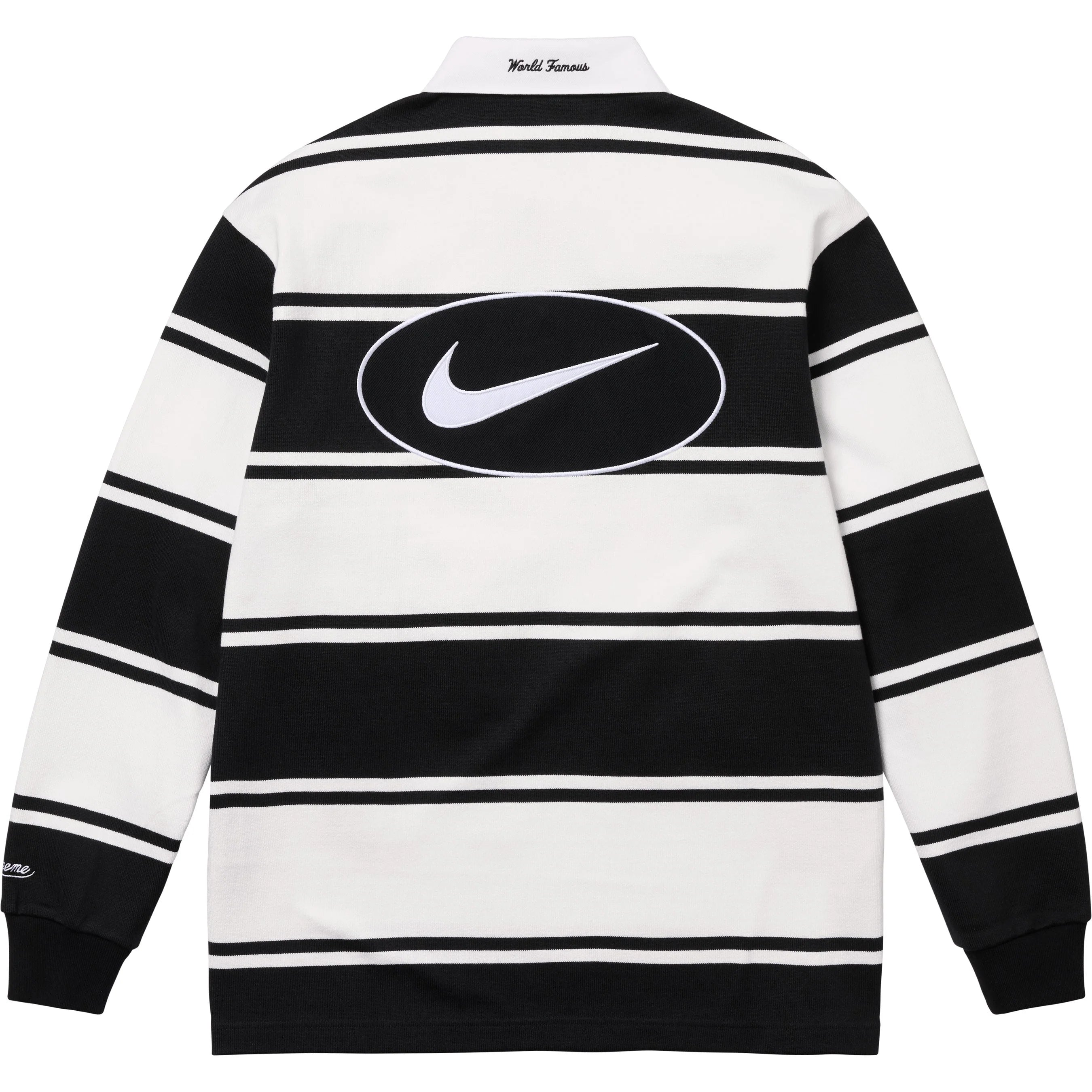 Supreme Nike Stripe Rugby - Black