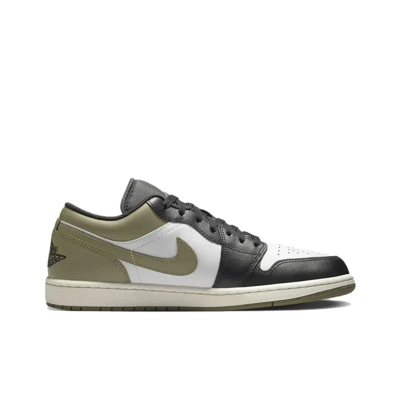 Jordan 1 Low - Black Toe Medium Olive