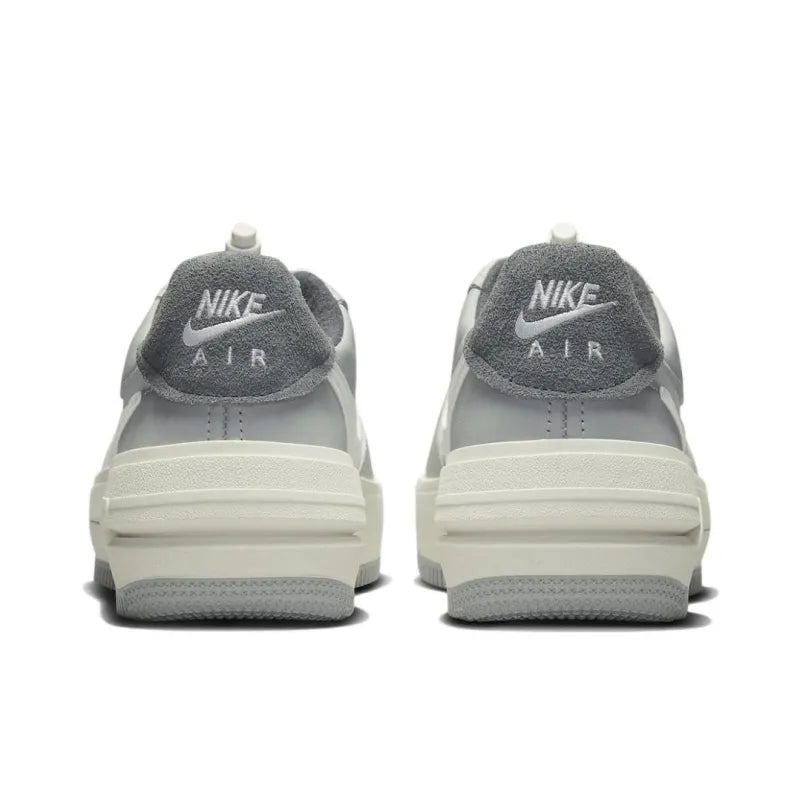 Nike Air Force 1 PLT.AF.ORM Lv8 'Grey White' Women's -Grey Fog/White-LT Smoke Grey- Photon Dust