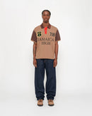 Denim Tears x Stussy Spades Team Polo - Brown